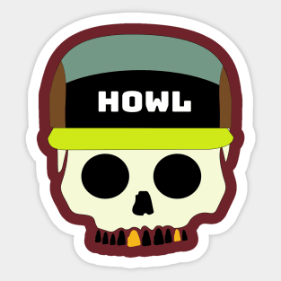 Caveira Howl Brazil Sticker